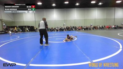 56 lbs Rr Rnd 1 - Mason Gregory, OK Elite 12U Orange vs Elias Morgas, Mojo 12U