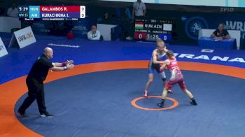 55 kg Final 3-5 - Ramona Galambos, Hungary vs Iryna Kurachkina, Individual Neutral Athletes