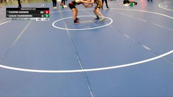 157 lbs Quarterfinal - Cooper Hudson, Aurora Wrestling Club vs Logan Vandenberg, Aquinas Catholic