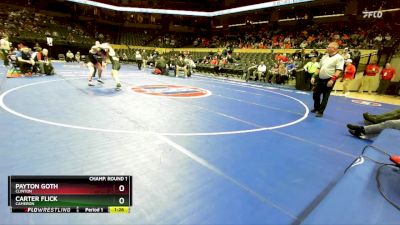 165 Class 2 lbs Champ. Round 1 - Carter Flick, Cameron vs Payton Goth, Clinton