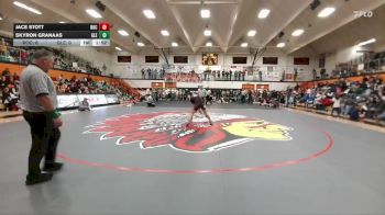 157 lbs Finals (8 Team) - Skyron Granaas, Glenrock vs Jace Stott, Rock Springs