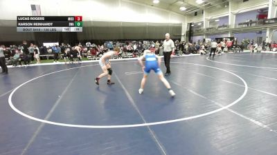 138 lbs Cons. Sub-quarters - Lucas Rogers, Missouri vs Karson Reinhardt, Sebolt Wrestling Academy
