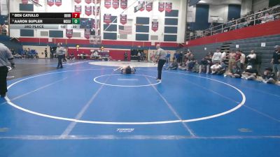 172 lbs 3rd Place - Ben Catullo, Burrell vs Aaron Supler, McGuffey