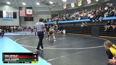 145 lbs Semifinal - Chloe Sanders, Vinton-Shellsburg vs Tara Crowley, Center Point-Urbana