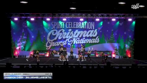 Champion Cheer - 3rd Degree (Justin TX) [2025 L3 Junior - Small Day 2] 2025 Spirit Celebration Christmas Grand Nationals