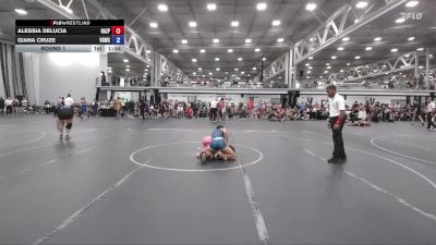 110 lbs Round 1 - Alessia DeLucia, Razor PinkWave vs Giana Cruze, Venom Girls WC