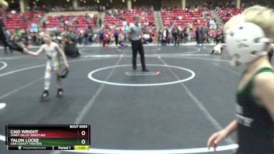 49 lbs Cons. Round 2 - Caid Wright, Caney Valley Wrestling vs Talon Locke, Linn County Twisters