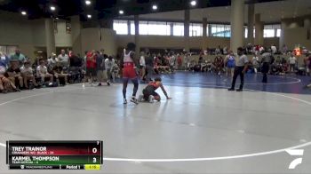 138 lbs Round 2 (6 Team) - KARMEL THOMPSON, Team Gotcha vs Trey Trainor, Crusaders WC- Black