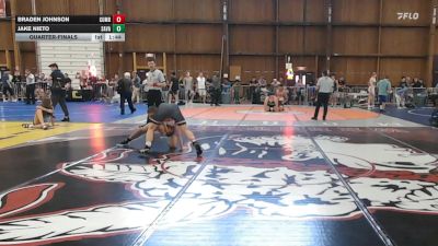 140 lbs Quarterfinal - Braden Johnson, Cumberland Wi vs Jake Nieto, Savage