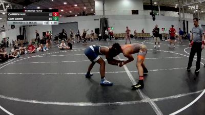 130 lbs Round 5 (6 Team) - Camren Hall, Kardiac Kidz vs Cam Lewis, Wrecking Crew