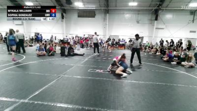 110 lbs Round 3 (4 Team) - Mykala Williams, Storm Wrestling Center vs Sophia Gonzalez, Level Up Wrestling Center