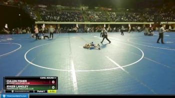 63 lbs Cons. Round 3 - Cullen Fisher, Big Game Wrestling Club vs Ryker Langley, Powerhouse Wrestling Club