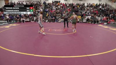 120 lbs 3rd Place Match - Michael Batista, Blair Academy vs Cameron Sontz, Delbarton