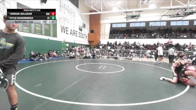 150 lbs Quarterfinal - Adrian Salazar, Highland vs Kyle DaNobrega, South Torrance