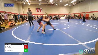 75-80 lbs Rr Rnd 2 - Oria Parker, Tulsa Blue T Panthers vs Madison Stow, F-5 Grappling