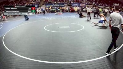 D 1 126 lbs Quarterfinal - Bodi Harris, Jesuit vs Lucas Ocmond, Baton Rouge