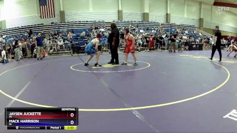 135 lbs Semifinal - Jaysen Juckette, MI vs Mack Harrison, IN