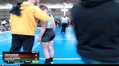 105 lbs Quarterfinal - Kooper Bugner, Lewiston Girls vs Taylin Rubash, Jerome Middle School