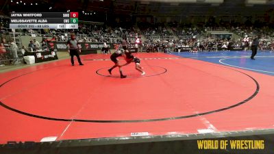 68 lbs Consi Of 8 #2 - Jayna Whitford, Sanderson Wrestling Academy vs Melissavette Alba, Cowboy Wrestling Club