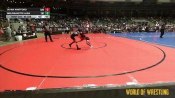 68 lbs Consi Of 8 #2 - Jayna Whitford, Sanderson Wrestling Academy vs Melissavette Alba, Cowboy Wrestling Club