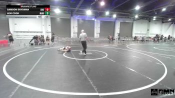 61 lbs 2nd Place - Samson Snydman, Shafter Youth Wrestling vs Levi Cook, Manu WC