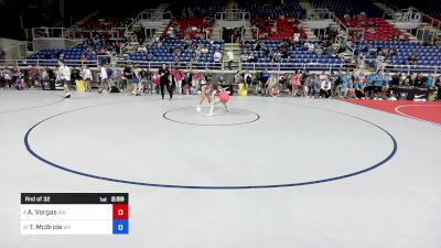 115 lbs Rnd Of 32 - Angelina Vargas, MO vs Tai McBride, WY