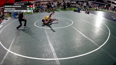 132 lbs Champ. Rd Of 16 - Quenten Halverson, Alaska vs Tristan Vega, Idaho