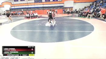 149 lbs Champ. Round 2 - Aiden Tornberg, Alma College vs Josh Cherba, Wisconsin - Lacrosse