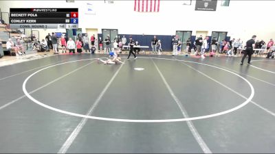 67 lbs Cons. Round 2 - Beckett Pola, NE vs Conley Kern, MN