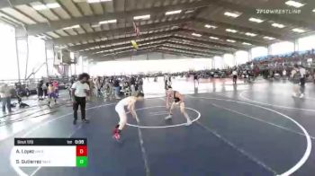 120 lbs Consi Of 4 - Anthony Lopez, NM Gold vs Sergio Gutierrez, NM Bad Boyz