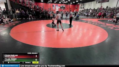 113 lbs Cons. Round 1 - Colin Phelan, Chicago (MARIST) vs Tyler Perry, EDWARDVILLE (HS)