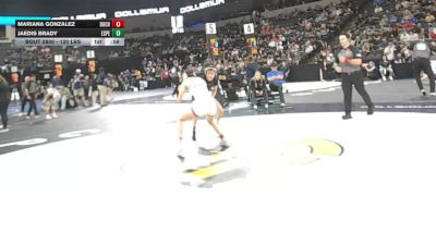 120 lbs Consi Of 8 #2 - Mariana Gonzalez, Buchanan (CS) vs Jaedis Brady, Esperanza (SS)