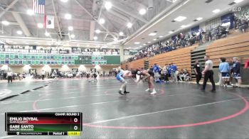 144 lbs Champ. Round 2 - Gabe Santo, Rancho Bernardo vs Emilio Roybal, Slam Academy