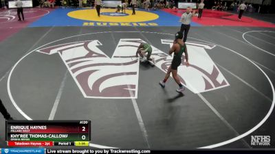 Quarterfinal - Enrique Haynes, Millard West vs Khy`ree Thomas-Calloway, Omaha Bryan