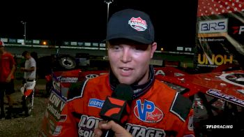 Bobby Pierce Reacts After Taking The Checkers At Shelby County