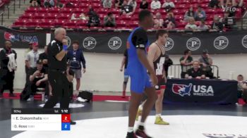 92 kg Round 2 - Elijah Diakomihalis, New York vs Dreshaun Ross, Sebolt Wrestling Academy