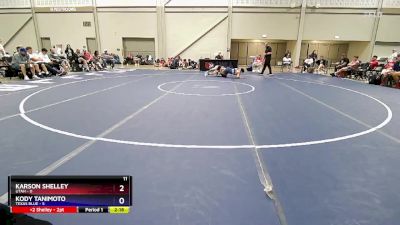 120 lbs Placement Matches (16 Team) - Karson Shelley, Utah vs Kody Tanimoto, Texas Blue