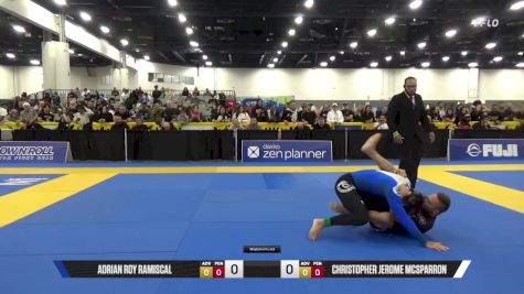 Christopher Jerome McSparron vs ADRIAN ROY RAMISCAL 2025 World IBJJF Jiu-Jitsu No-Gi Championship