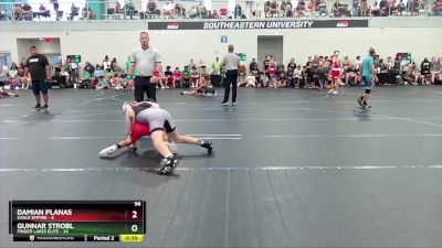 96 lbs Round 1 (4 Team) - Damian Planas, Eagle Empire vs Gunnar Strobl, Finger Lakes Elite