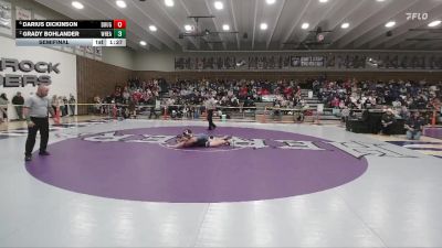 126 lbs Semifinal - Darius Dickinson, Douglas vs Grady Bohlander, Wheatland
