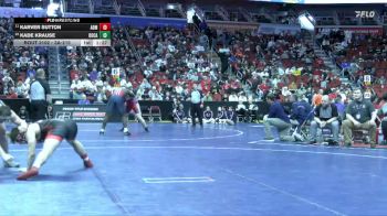 3A-215 lbs Champ. Round 1 - Karver Sutton, ADM vs Kade Krause, Dowling Catholic