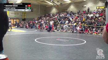 122 lbs Cons. Round 2 - Braxton Unson, Squad vs Wyatt Loftis, Sutter Middle School