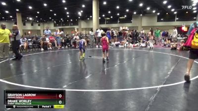 60 lbs Semifinal - Grayson LaGrow, Massas Maniacs vs Drake Worley, Rabbit Wrestling Club