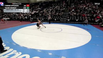 3A 144 lbs Champ. Round 1 - Blake Crawley, Canyon View vs Parker Applegate, Juab