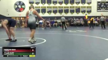 215 lbs Cons. Round 4 - Tyler Duff, North Ridgeville vs Morgan Bish, Lakeside