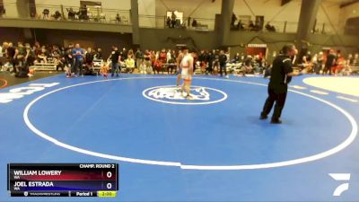 165 lbs Champ. Round 2 - William Lowery, WA vs Joel Estrada, WA