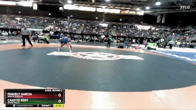 120 lbs Cons. Round 2 - Makiely Garcia, New Plymouth vs Cassydi Keim, Idaho Falls