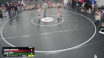 60 lbs Semis (4 Team) - Gage Miles, KC Elite vs Laken Anderson, Ninety Six