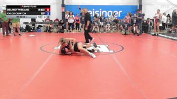53 lbs Rr Rnd 1 - Delaney Williams, PA West White - W vs Chloe Crafton, Virginia Team Predator - W