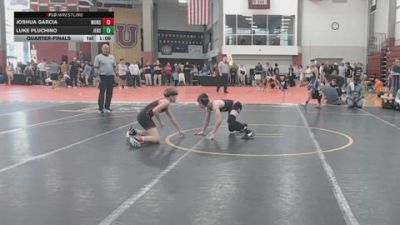 100 lbs Quarterfinal - Joshua Garcia, Monster Garage vs Luke Pluchino, Jersey 74